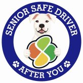 カーサイン 高齢者マーク SENIOR SAFE DRIVER ドゴアルヘンティーノ ステッカー シール 直径13cm 肉球 日本製 車