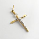 18金 ペンダントトップ ネックレス チャーム K18 18K クロス 十字架 キリスト レディース 母の日 お守りジュエリー ゴールド ツートーン 金 プレゼント ペンダントヘッド トップのみ プレゼント 女性 母 妻 誕生日 婚約 結婚記念日 ギフト 贈り物 ランキング お祝い クリスマスプレゼント