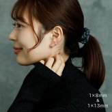 【ジュエリーの町 山梨甲府製】プラチナ フープピアス 細い 小さい PT900 幅2mm×直径10mm アレルギー対応  日本製 品質保証書 おすすめ 片耳 1個 かわいい