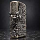ZIPPO ハーレー ダビッドソン ジッポ ライター アンティークシルバー 銀古美 3面大型メタル 鷲 HARLEY-DAVIDSON 日本国内限定モデル かっこいい メンズ ギフト