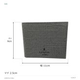 LANVINenBlue ランバンオンブルー 折り財布 財布 ウォレット ゼブダ 二つ折り財布  メンズ 普段使い 牛革 レザー