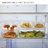 EMBALANCE エンバランス 保存容器 2.2L クリアコンテナ[保存容器 クリア プラスチック 透明 中身が見える 保存ケース 薄型 容器 日本製 おしゃれ 弁当箱 ご飯 保存 保存用 小分け 大きめ 大きい フードコンテナ BPAフリー 割れにくい]