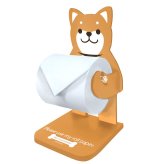 ロールペーパーホルダー 通販 ロールペーパーキーパー ペーパーホルダー かわいい おしゃれ キャラクター 動物 アニマル 豆しば ねこ クロ 犬 いぬ イヌ 猫 ネコ 豆柴 マメシバ 明邦 MEIHO ME35 ME55 キッチン整理用品
