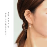 ハワイアンジュエリー ピアス プルメリアピアス 花 10mm ジルコニア シルバー925 ロジウム カラーコーティング フックピアス 金属アレルギー対応 樹脂フック イヤリングにパーツ交換可能 20G ゲージ ハロウィン 【品番：SE63818】