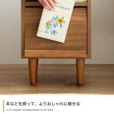 本棚 キッチン リビング 収納 キャビネット 52531 幅60 ホワイト 木製 カントリー フラップ扉タイプ フラップ扉付き コンパクト 北欧 アンティーク ヴィンテージ オープン サイドチェスト おしゃれ