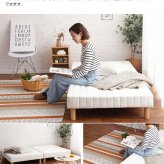 ベッド 寝具 脚付きマットレス セミダブル ウレタン 分割 抗菌 防臭 防ダニ加工済 幅120cm 本体厚み約１６cm 1年保証 マットレス付き マットレス 足元 収納 送料無料 一人暮らし