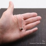 ハワイアンジュエリー ネックレス コアウッド バレルペアネックレス 2本セット Sサイズ ロジウムコーティング シルバー925 ギフトラッピング可能 大人 友達 シンプル 長さ選べる カップル 夫婦 プレゼント ハロウィン 【品番：CG-SWP1001P】