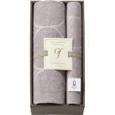 グランフランセN グランフランセヌーベル 今治タオル バス フェイスタオルセット [26-7525-029] GFN10701 グレージュ タオルセット 綿100% モダンデザイン お祝い 御祝 内祝 プレゼント ギフト お返し