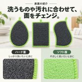 3種セット キッチンスポンジ まとめ買い セット へたらない 長持ち 台所スポンジ 台所用スポンジ 食器用スポンジ 両面使い 汚れが落ちる ハード ソフト