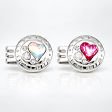 【記念品】VERTINI プレミアムゴルフマーカー (HEART)・ゴルフボールセット (3球or6球入) ギフト プレゼント