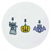 ハロウィン オーナメント クリップ 3個セット ブリエット アクリル アイアン 雑貨 インテリア おしゃれ 飾り付け デコレーション パーティー グッズ ネコ カボチャ コウモリ