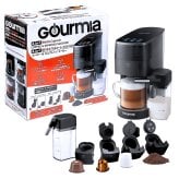 Gourmia グルミア GCM7200 4-in-1 コーヒーメーカー エスプレッソメーカー マルチカプセル対応 ネスプレッソ ドルチェグスト K-Cup 粉コーヒー カプセル式 コーヒーマシン おうちカフェ 家電 ギフト プレゼント 父の日