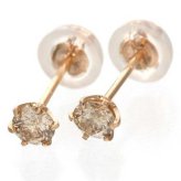 ダイヤモンドピアス 0.2ct K18 ピンクゴールド 1粒ダイヤ ピアス レディース シンプル 18金 18K ジュエリー アクセサリー ギフト プレゼント 贈り物 記念日 誕生日