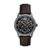 フォッシル FOSSIL 腕時計 メンズ TOWNSMAN アニメーション デジアナ ブラウン レザーウォッチ FS6191【2026 新作】