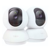 Tapo C210P2 ネットワークカメラ 屋内用 2個セット 300万画素 見守りカメラ ペットカメラ ベビーモニター 防犯カメラ 留守番 犬 猫 赤ちゃん泣き声 スマホ連動 自動追尾 360度 (水平360°/垂直114°) 首振り microSD対応 旅行 帰省