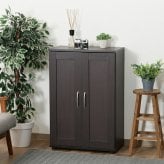 収納家具 ラック シューズ SR-6090 扉付き シューズボックス 靴棚 靴箱 下駄箱 スニーカー ブーツ 高さ調節可能 玄関収納 くつ収納 コンパクト 可動棚 ブラウン ナチュラル ホワイト 取っ手付き シンプル 大容量 クツ入れ 脚付き インテリア