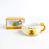 トムとジェリー フィギュア付きスープカップ ジェリーとチーズ スープマグ 食器