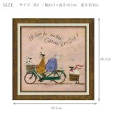 サムトフト グランド デイ アウト ST-08127 Mサイズ アートフレーム 絵画 犬 アヒル 動物 自転車 人物 ギフト アート おしゃれ 北欧 インテリア お部屋