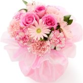 そのまま飾れるブーケ Mサイズ 花 花束 敬老 お中元 敬老の日 退職 入学 お返し ギフトお返し 誕生日プレゼント 敬老 送料無料 土日OK ブルーミー バラ 花瓶・水いらず スタンディングブーケ プチギフト まだ間に合う