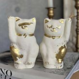 招き猫『サンダー＆スリーピー』セット置物 ギフト プレゼント 日本製 開店祝い