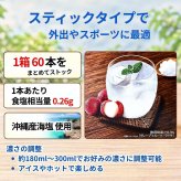 日東紅茶 塩とライチ 60本 588g スティック 粉末清涼飲料 沖縄産海塩水分 塩分補給 カフェインゼロ [2028.04迄]