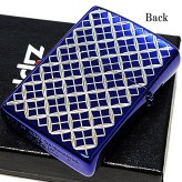 ZIPPO ブルー ヘリテージ ジッポ ライター 両面加工 彫刻 Heritage Blue 1932 ロゴ 青 おしゃれ 七宝 かっこいい ギフト プレゼント メンズ レディース