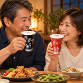退職 異動 名入れ SXX ペア酒セット 有田焼 日本酒 久保田 千寿 吟醸 720ml & 有田焼 赤富士 フリーカップ 赤 黒 2点 木箱入り / プレゼント ギフト 夫婦 結婚 金婚式 銀婚式 退職 記念 誕生日 長寿 祝い