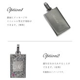 ハワイアンジュエリー ペンダントトップ 金属アレルギー 対応 純チタン 刻印 無料 誕生石 イニシャル Lサイズ チェーン別売りステンレスより軽く肌に優しい メンズ レディース プレゼント ハロウィン 【品番：TIP409L】