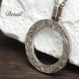 ハワイアンジュエリー ペンダントトップ 金属アレルギー 対応 純チタン 刻印 無料 誕生石 サークル チェーン別売りステンレスより軽く肌に優しい メンズ レディース プレゼント ハロウィン 【品番：TIP406】