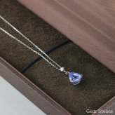 高品質 ブルーサファイア ネックレス 1.422ct プラチナ Pt900 ペンダント ダイヤモンド シンプル エレガント 上品 レディース 宝石 ブルー サファイア ジュエリー 9月 誕生石 記念日 プレゼント