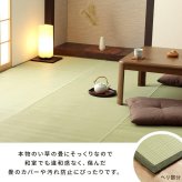 ラグ カーペット 洗える ござ 日本製 国産 丈夫 除菌スプレー対応 敷詰 敷物 ペット 無地 江戸間4.5畳（約261×261cm）