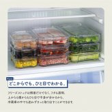 TAKEYA タケヤ FREEZE STOCK フリーズストック S[保存容器 フードコンテナ 冷凍 クリア 透明 日本製 タケヤ フードストッカー オシャレ 保存 容器 中身が見える 小分け 冷凍容器 プラスチック ケース 薄型 浅型 食品保存 小型]