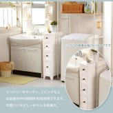 ラック アンティーク ホワイト スリム チェスト リビング収納 完成品アンティーク 完成品 新生活
