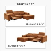 ソファ 座椅子 カウチ 3人掛け レザーファブリック 電動リクライニング USBポート 充電可能 高級感 リビング おしゃれ レザー ファブリック キャメル ダークブラウン 電動 無段階 Margot-マーゴ-