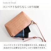 HALEINE 牛革 ミニ ショルダーバッグ レディース 日本製 クロコダイル 型押し ブランド ハンドバッグ ポシェット ミニバッグ インナーバッグ バッグインバッグ 小さめ バッグ 大人 卒業式 入学式 母 ギフト プレゼント 4FB (07000360r)