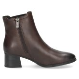 ショートブーツ レディース 靴 サイドゴア サイドジップ 本革 レザー 防寒 シンプル ５cm ヒール チャンキーヒール 定番 きれいめ Parade 1240 ブラック ブラウン
