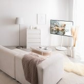 テレビ台 テレビボード テレビスタンド ボード 円形 丸型 壁寄せ tv 壁掛け 脚 キャスター付き 移動 コーナー ハイ ミドル 32インチ 40 55 65 v 型 配線隠し コード 自立式 幅68 スタイリッシュ 軽量 1人暮らし ワンルーム 家族