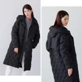 シームレス ダウンコート レディース フード付き テフロン 加工 ロング丈 Filomo ダウン 80% 撥水加工 ブラック ミセス 大人 保温 防風 防寒 暖かい 花粉対策 軽い 上着 デイリー 秋 冬 アウター ブランド ギフト プレゼント 5F (08000238r)