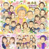 誕生日のプレゼントに、お祝いの場を明るくする似顔絵です。 似顔絵 ギフト 米寿 贈り物 手描き 名入れ プレゼント 誕生日 長寿 お祝い 記念日 大人数 祖父母 孫 ご両親 名入れ 下書き確認 修正無料 そっくり 親孝行 似てる かわいい 米寿祝い 宝物 88歳 傘寿 感謝の品 応援 節目 ハロウィン 卒寿祝い 喜ばれる 初任給 カラフル 還暦祝い 大量注文 闘病中の方への励まし 同窓会