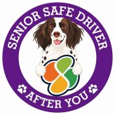 カーサイン 高齢者マーク SENIOR SAFE DRIVER スモールミュンスターレンダー ステッカー シール 直径13cm 肉球 日本製 車