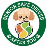 カーサイン 高齢者マーク SENIOR SAFE DRIVER チワプー ステッカー シール 直径13cm 肉球 日本製 車