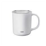ハリオ セラミックコーティング 真空二重保温マグ 350mL ホワイト マグカップ ステンレスマグ 保温保冷 カップ【北海道・沖縄県・離島 配送不可】