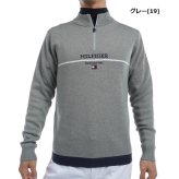 トミーヒルフィガー ゴルフ メンズ フロントロゴ ハーフジップ モックネックセーター TOMMY HILFIGER GOLF THMA472 秋冬モデル お誕生日祝い お祝い 記念品 お父さん 父の日 彼氏 男性 30代 40代 50代 60代  還暦祝い 敬老の日 人気プレゼント プレゼント
