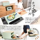 中棚付きブレッドケース TREE TRBC-0040 W400×D330×H260mm 中板サイズ：W390×D300×H106mm 中棚付き大型ブレッドケース スチール棚付き ストッカー レンジ置き レンジラック パンケース キッチン収納 トースター台 トースター置き 上開き 前開き 両開き