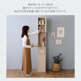 食器棚 ゴミ箱収納付き さわやかなごみ箱一体型 ごみ箱1つタイプ：