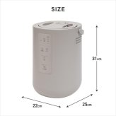 スチーム式加湿器 加熱式 加湿器 スチームポット 上部給水 3L 大容量 最大750mL/h 最大19畳 湿度設定 4段階調節 オフタイマー チャイルドロック お手入れ簡単 クエン酸洗浄 清潔 乾燥対策 寝室 リビング オフィス おしゃれ 北欧 冬 ギフト 新生活 THREEUP スリーアップ