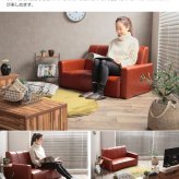 ソファ 座椅子 ー 2人掛け 2P 二人掛け 北欧 おしゃれ コンパクト 省スペース I字 韓国 インテリア 幅110cm ロー I字型 sofa 合皮 レザー 皮 革