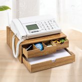 木目調卓上FAX台