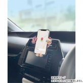 【10月20日入荷分予約受付中】 スマホホルダー ハローキティ 車載ホルダー サンリオ SWIMMER コラボ エアコン吹き出し口取付 360度回転 縦横対応 スマホスタンド かわいい キャラクターグッズ 車内アクセサリー サンリオ正規ライセンス品