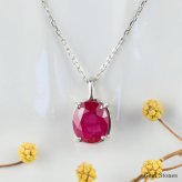 上質 ルビー 1.071ct ネックレス ペンダント プラチナ Pt900 850 ルビーネックレス 一粒 レディース シンプル 可愛い 赤 レッド  Drops